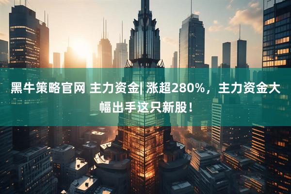 黑牛策略官网 主力资金| 涨超280%，主力资金大幅出手这只新股！