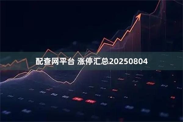 配查网平台 涨停汇总20250804