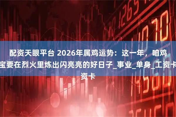 配资天眼平台 2026年属鸡运势：这一年，咱鸡宝要在烈火里炼出闪亮亮的好日子_事业_单身_工资卡
